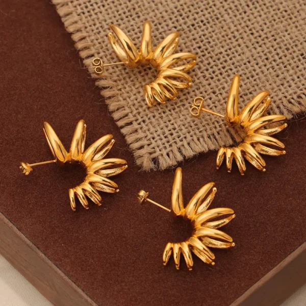 Boucles d'oreilles Vivia or – Image 2