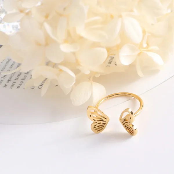 Bague Papillon or
