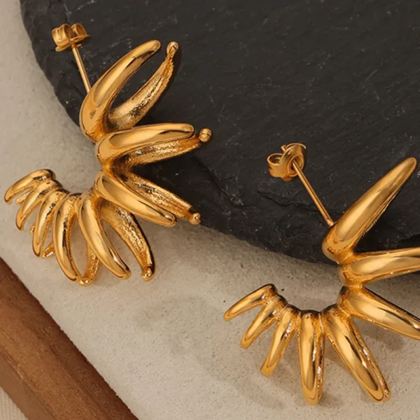 Boucles d'oreilles Vivia or – Image 3