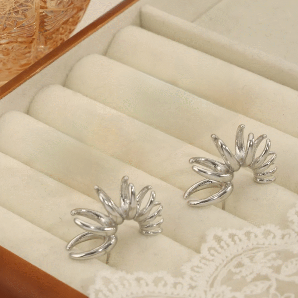 Boucles d'oreilles Vivia argent – Image 3